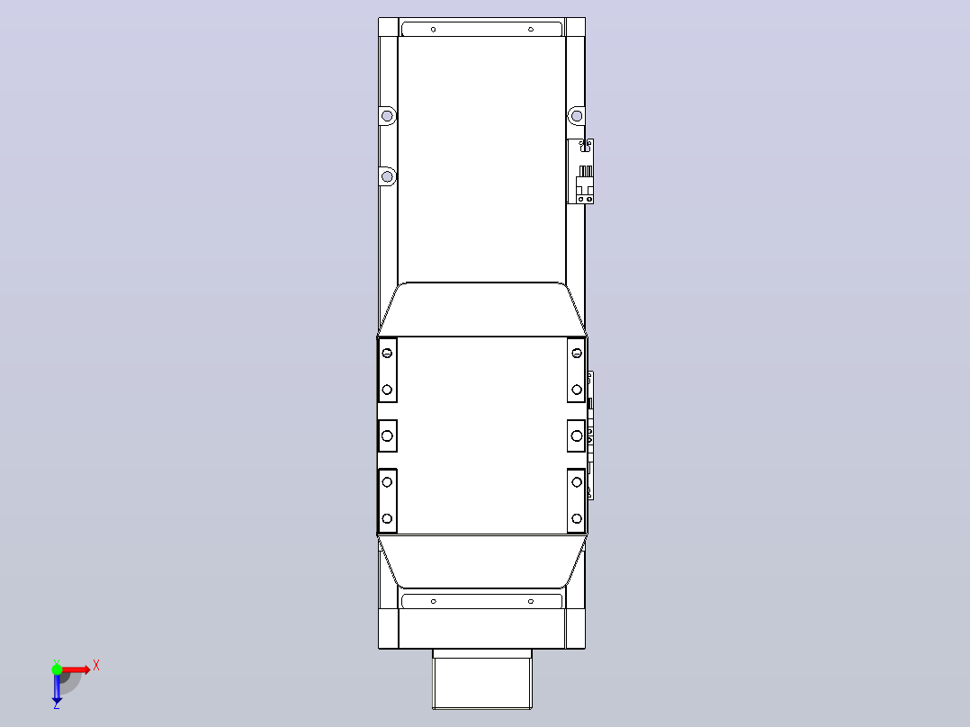 滚珠丝杠直线轴内置导轨TPA-GCR-170-2510C-L200-MP-M75-N3俯视图