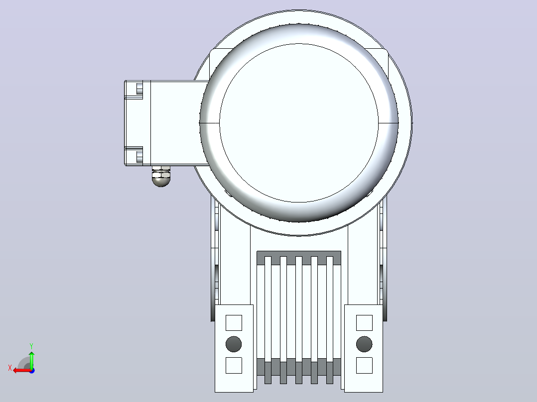 NMRV蜗轮减速机[NMRV110-Y1.1-25-V6]后视图