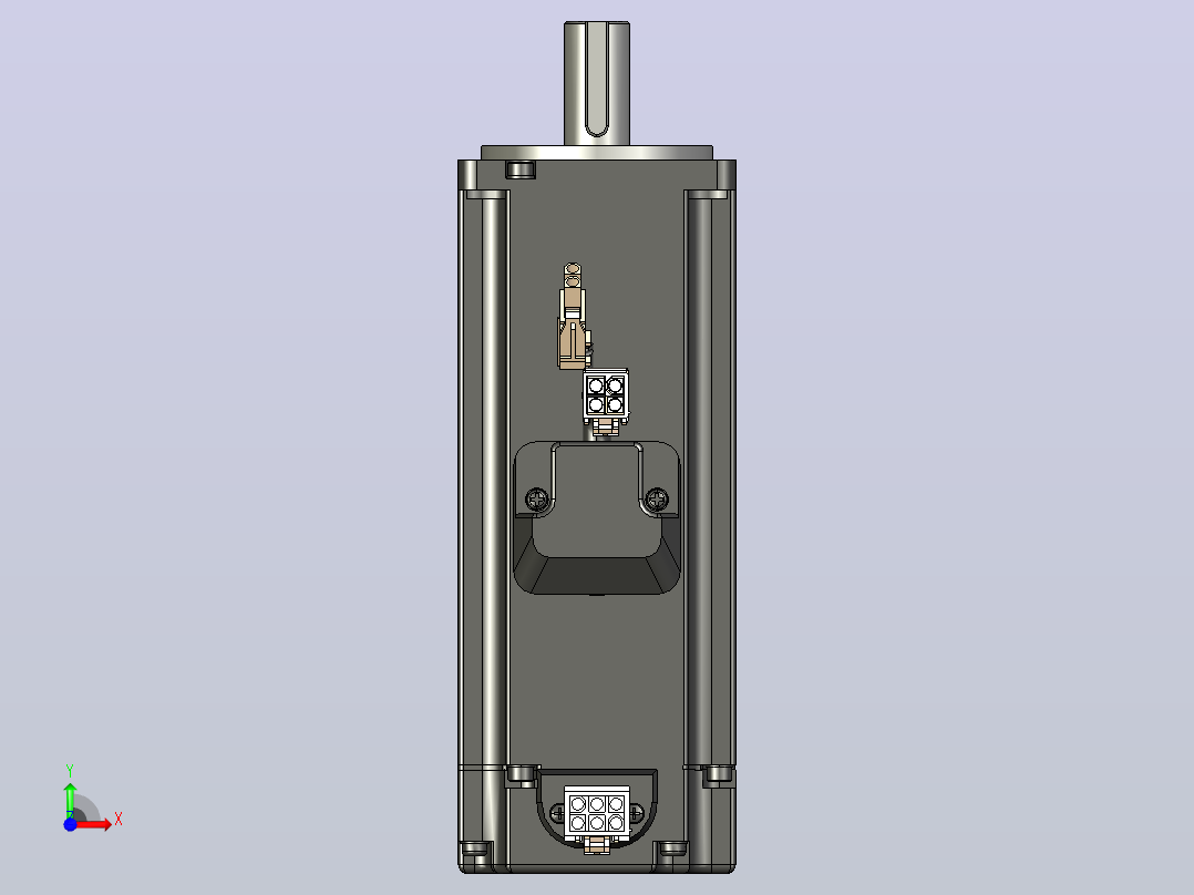 400W_高惯量带刹车伺服电机 (2)前视图
