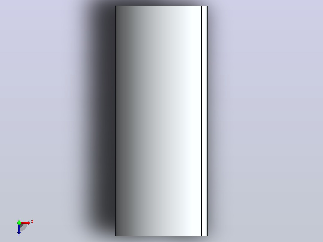 40X40L R BR铝型材俯视图