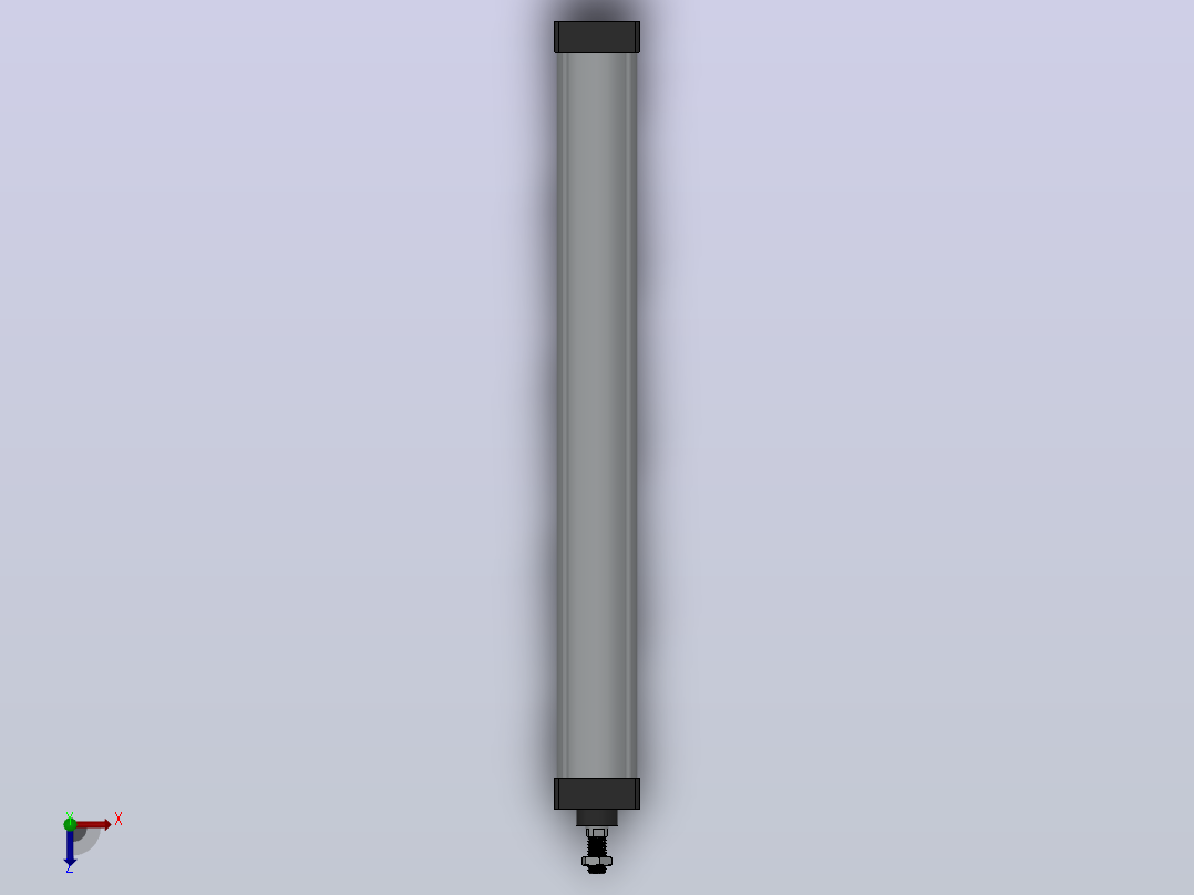 SC气缸SC标准气缸系列SC-63X700-S俯视图