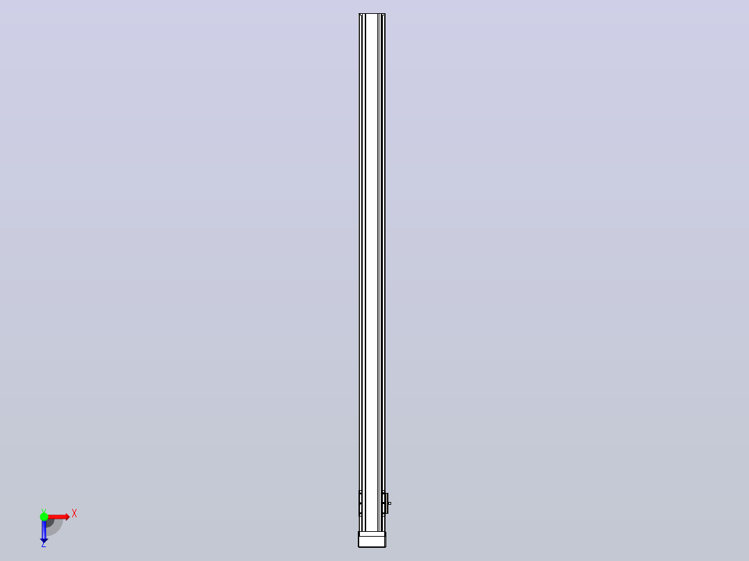 日规模组半封闭丝杆TPA-HNR-65S-1610C-L1150-MP-C-P20-N3俯视图