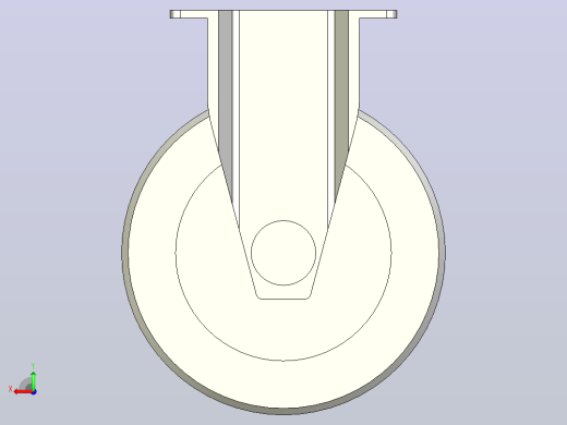 轻中载型(60~80kg)固定型脚轮[CAPG100-U]后视缩略图