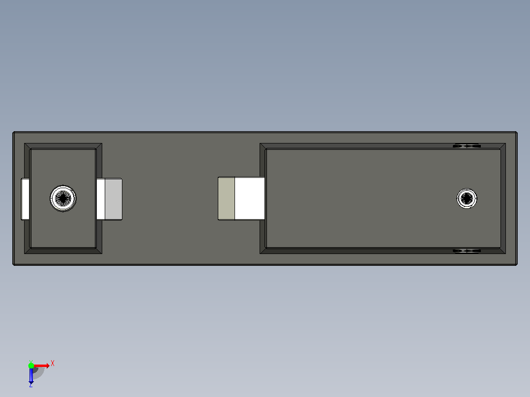 刀口式夹紧器工装夹具3D图纸 STEP IGS格式俯视图