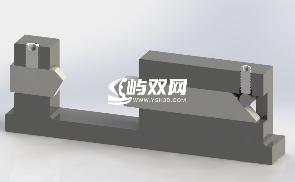 刀口式夹紧器工装夹具3D图纸 STEP IGS格式