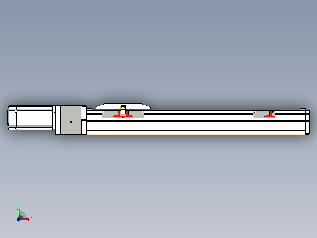 GTH 内嵌式模组 FTH80-PD-P40  TOYO 电缸滑台[FTH80-350-PD-P40]前视图
