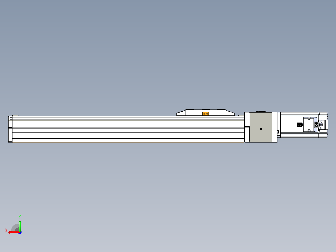 GTH 内嵌式模组 FTH80-PD-P40  TOYO 电缸滑台[FTH80-350-PD-P40]后视图
