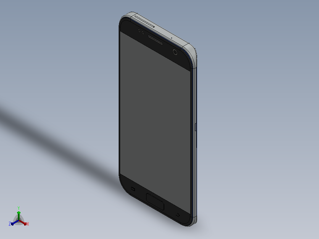 三星galaxy s7 53正等轴测图