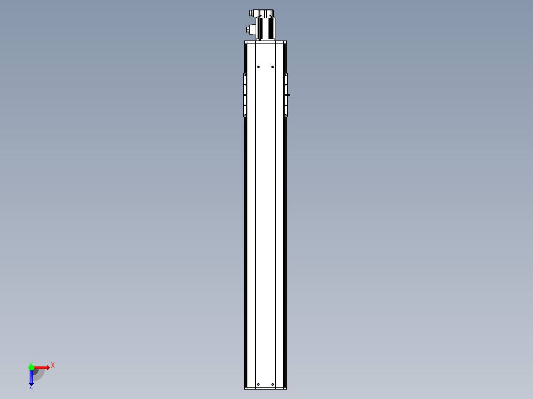 日规模组半封闭丝杆TPA-HNR-220D-3210C-L1350-M-Y-P1K-N3俯视图
