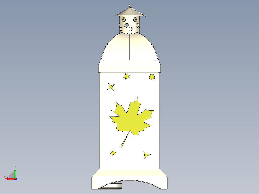 枫叶祝福后视图