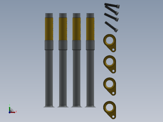 solidworks 推杆套设计前视缩略图