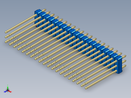 彩色公头100mil（2.54mm）系列-DS1021_blue_3x20p_100mil_Type19_rev1.0