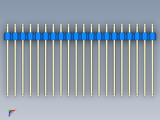 彩色公头100mil（2.54mm）系列-DS1021_blue_3x20p_100mil_Type19_rev1.0俯视缩略图