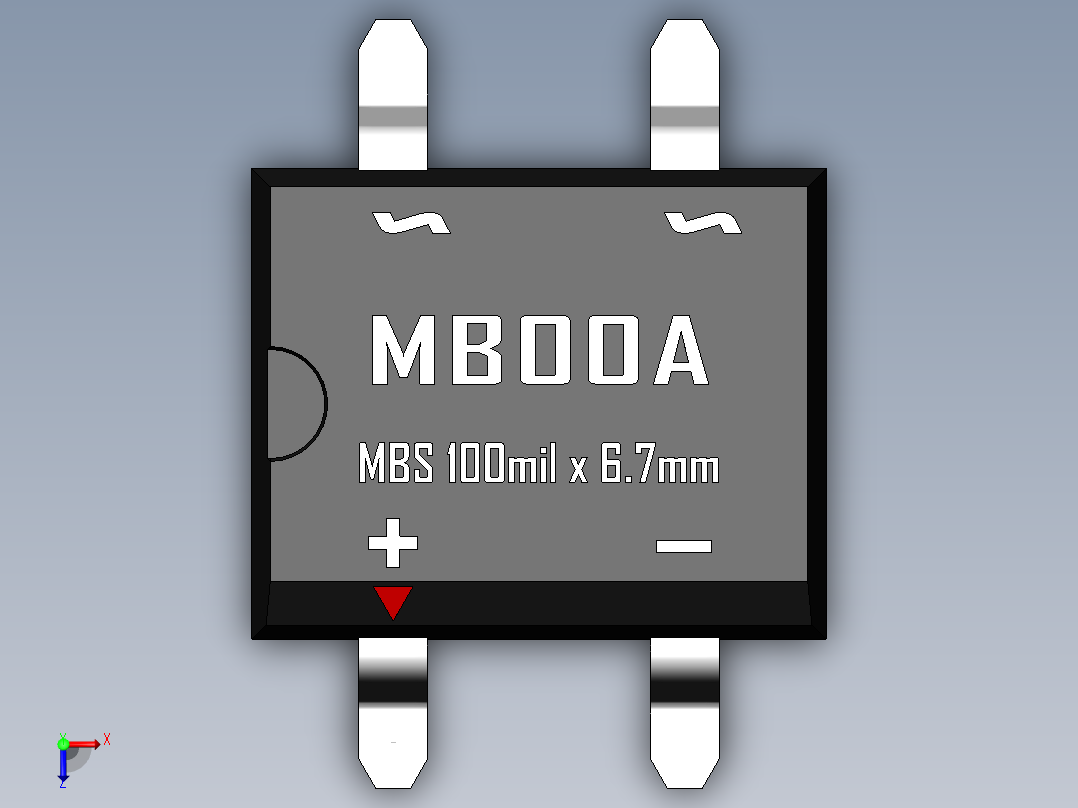 桥式整流器-MBS俯视图