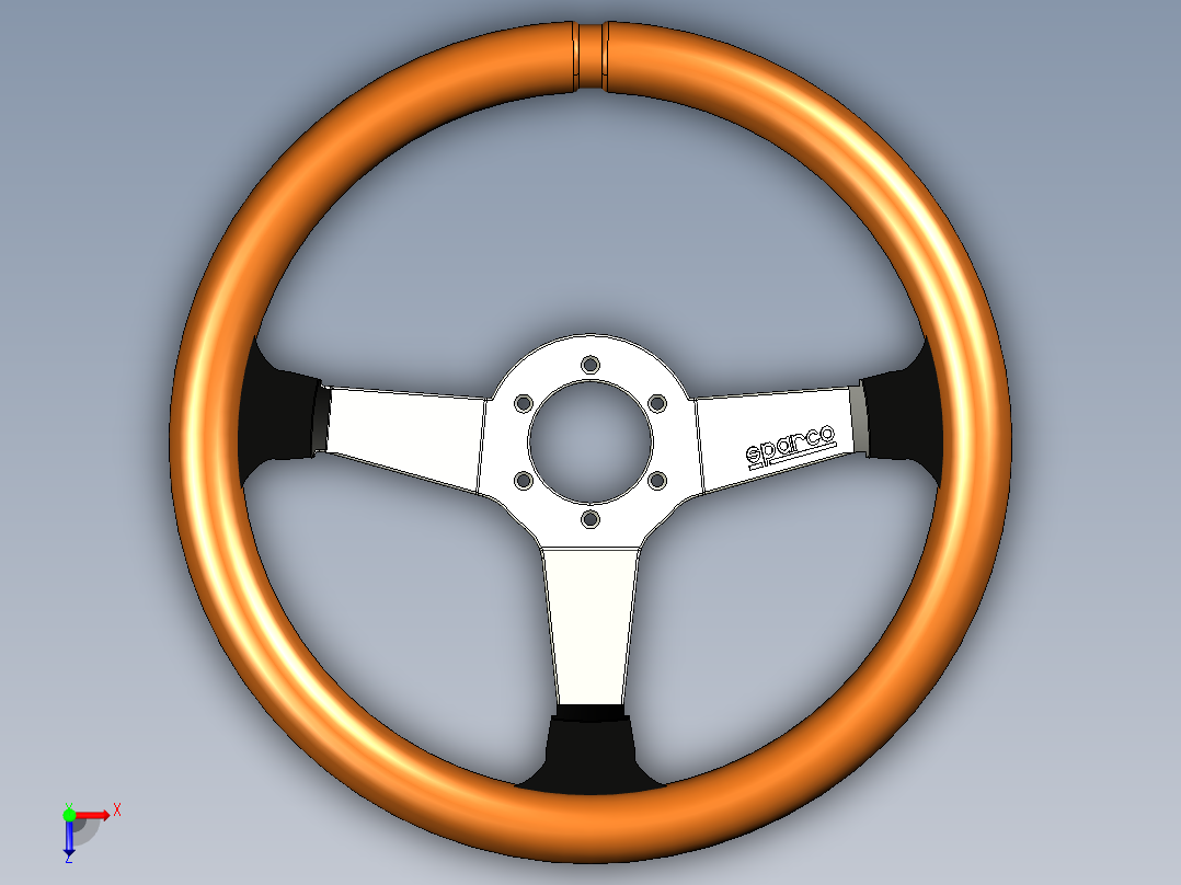 Sparco+轮毂方向盘俯视图