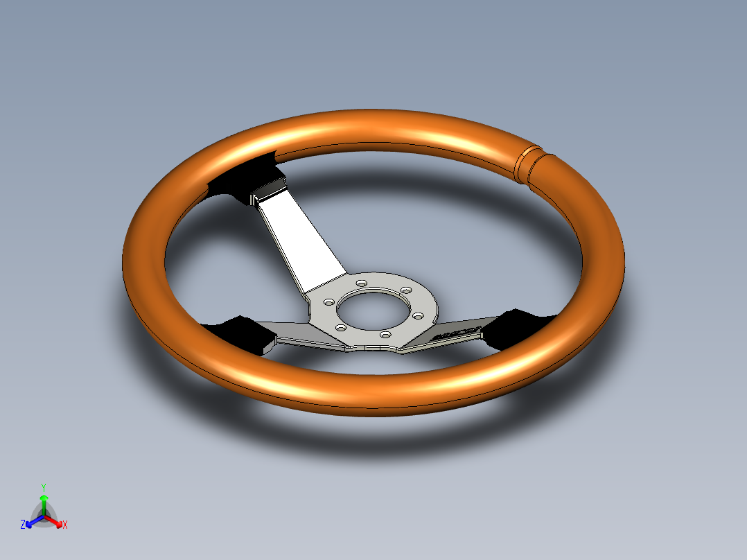 Sparco+轮毂方向盘正等轴测图