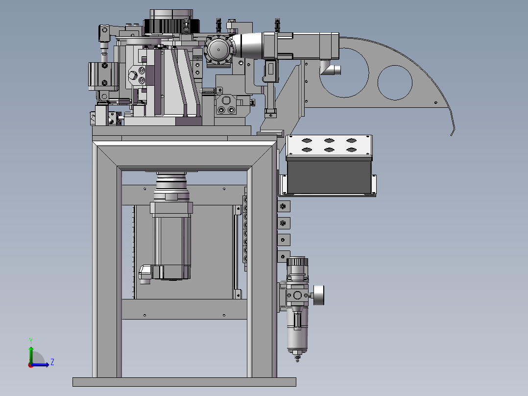 非标自动化组装机器设备左视图