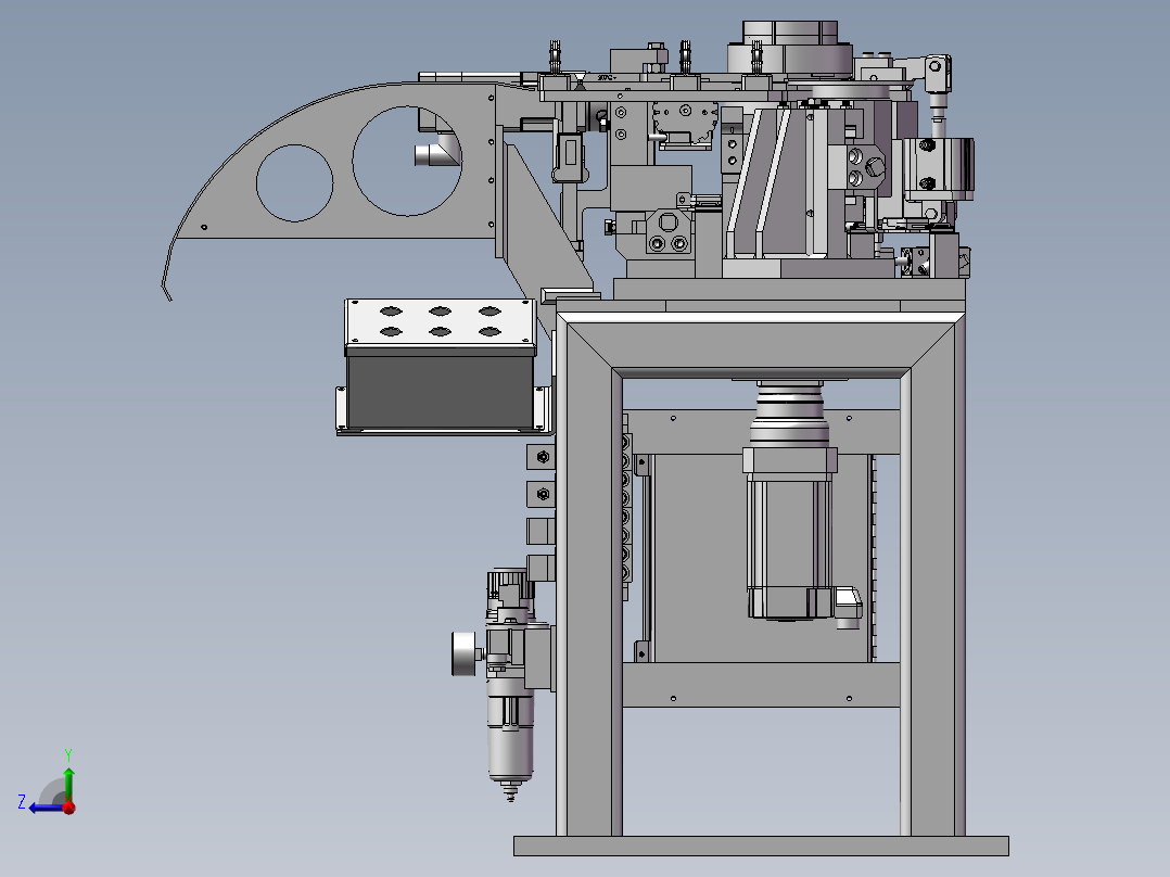非标自动化组装机器设备右视图