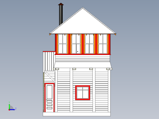 学院公园铁路区塔左视缩略图