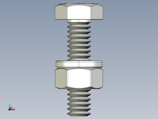 紧固件-STEP 0.2500 Hex Bolt-02前视缩略图