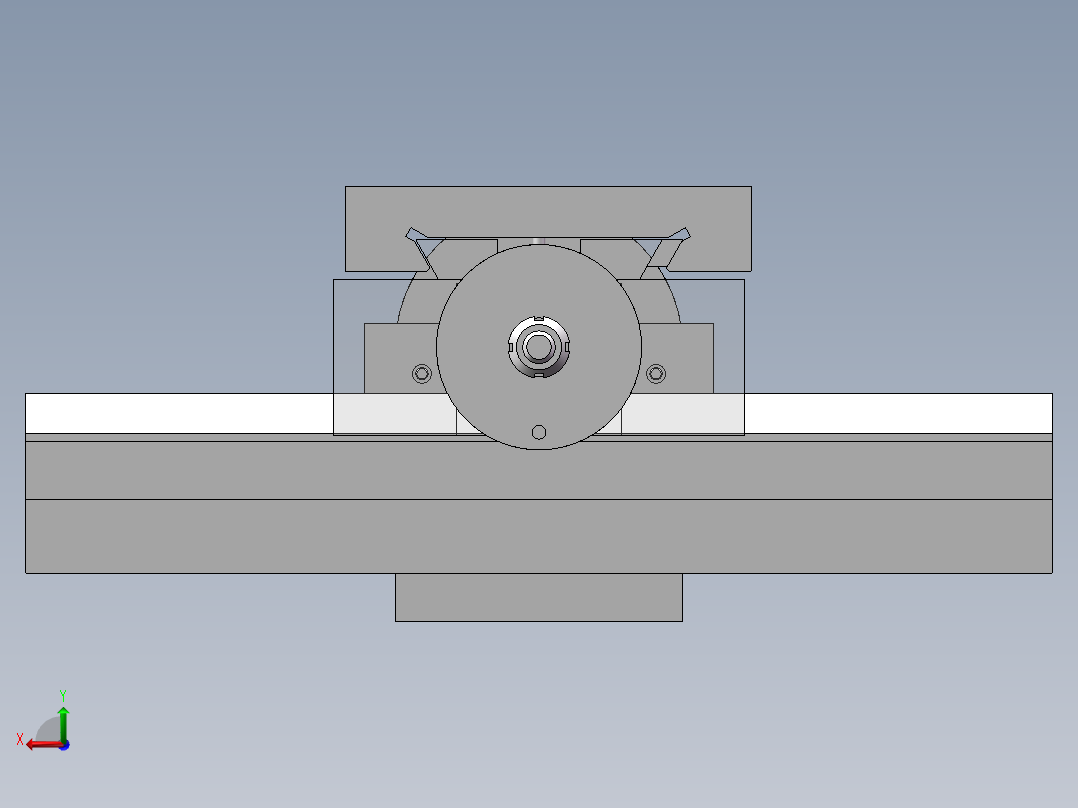 机床横向进给机构设计及建模【步进电机】【含三维图+CAD图+文档】后视图