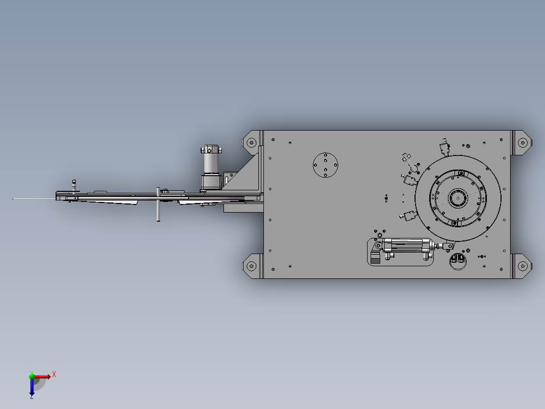 自动化电机组装机设备俯视图