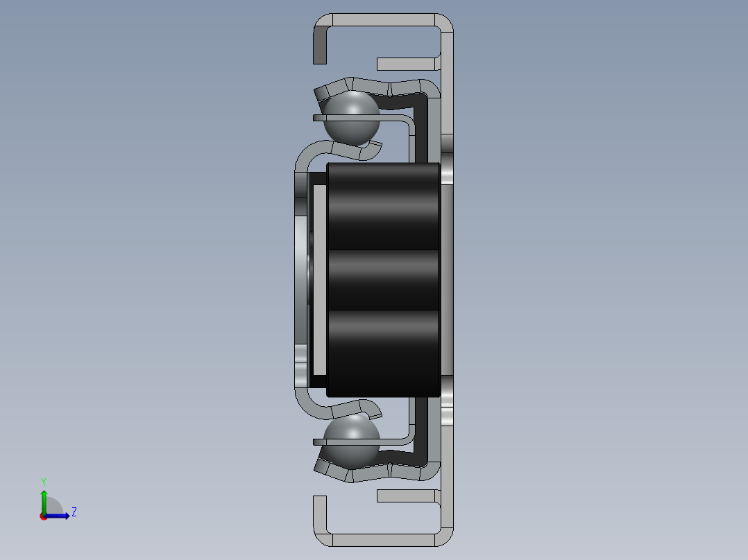 400三节导轨左视图