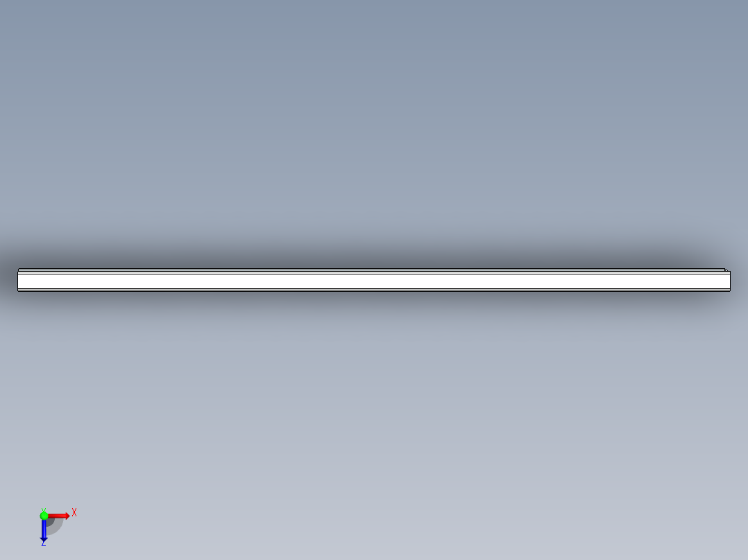 400三节导轨俯视图