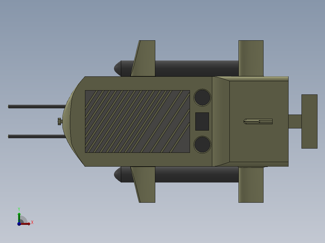 无人水下航行器（AUV）--sw前视图