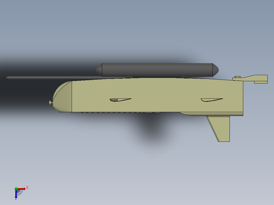 无人水下航行器（AUV）--sw俯视图