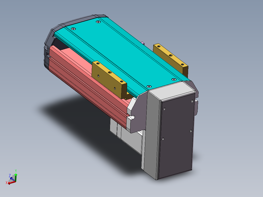 MTH丝杆半封闭模组MTH13-BM-60主视图