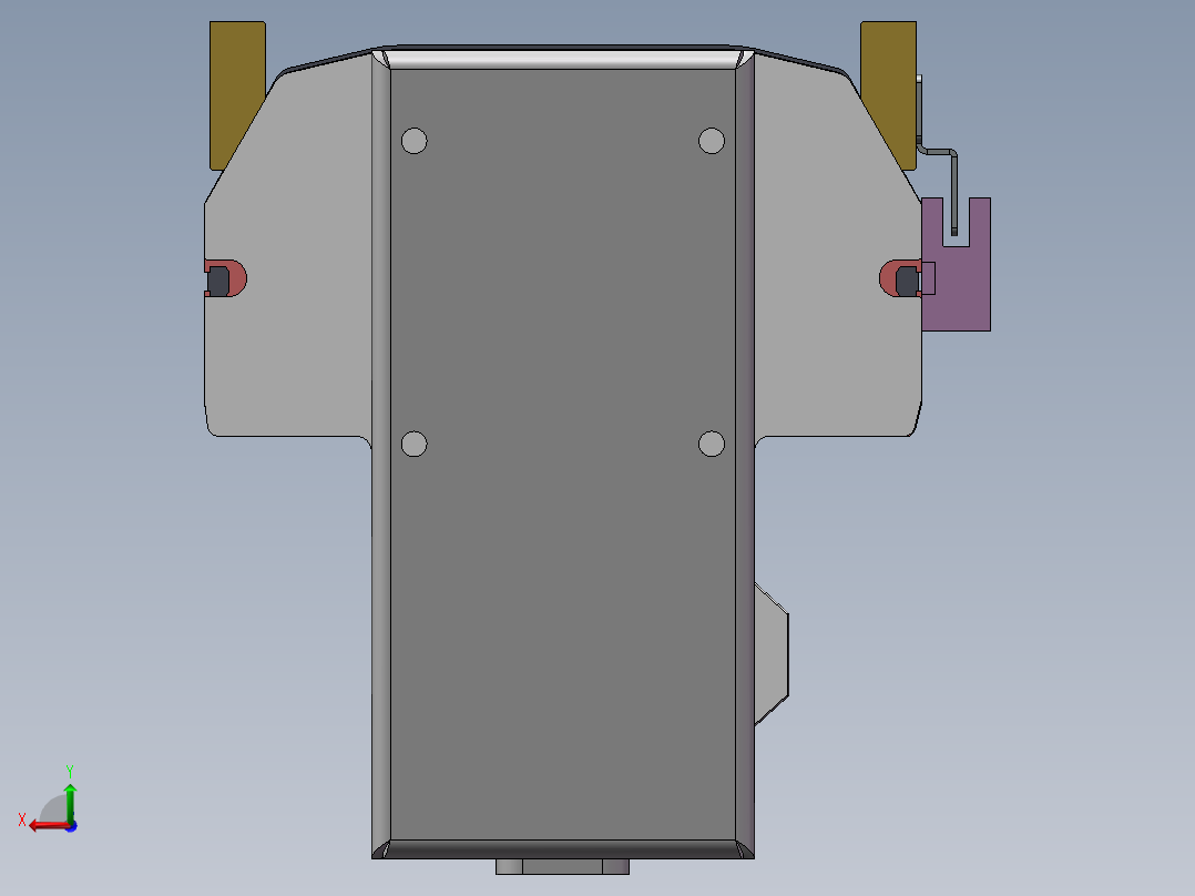MTH丝杆半封闭模组MTH13-BM-60后视图