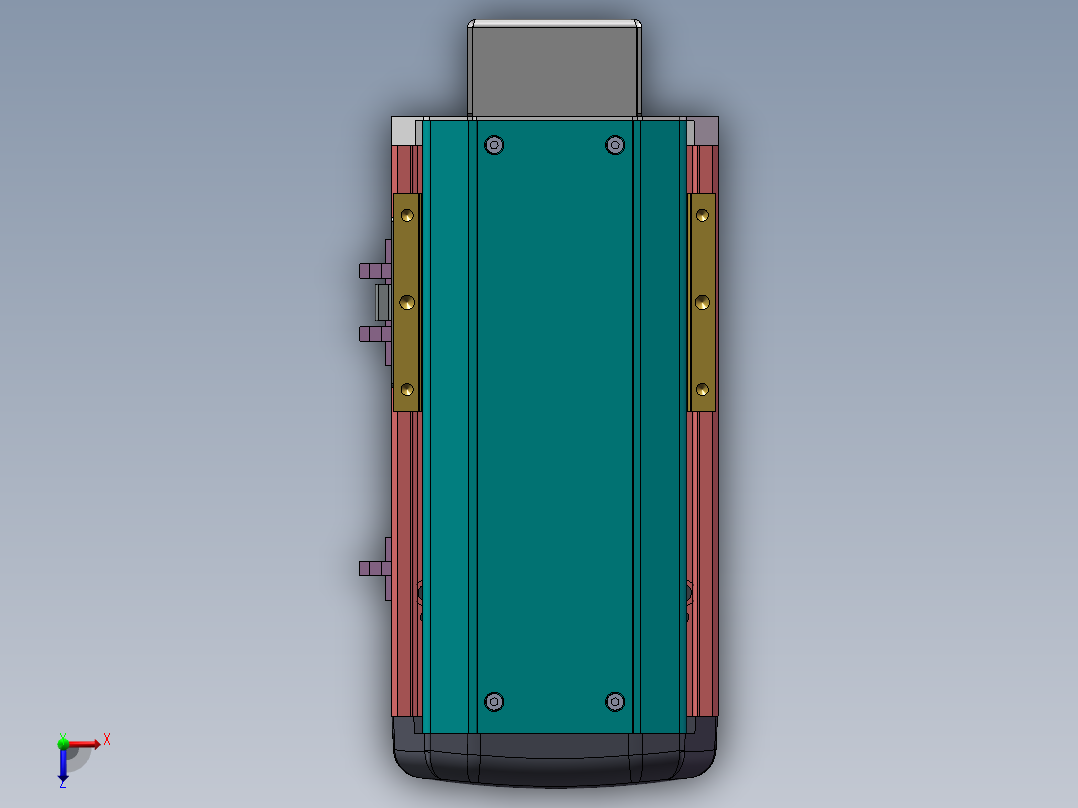 MTH丝杆半封闭模组MTH13-BM-60俯视图