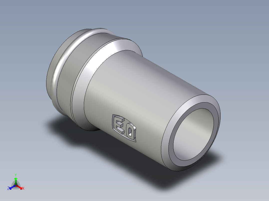 卡套式工业通用硬管接头EO_Schweisskegel_SKA25X4正等轴测图