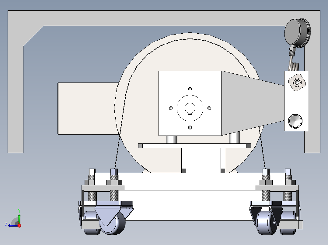 高压泵改造设计右视图