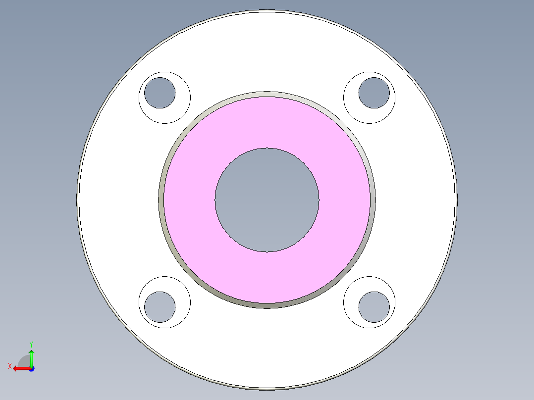 管道手动球阀-水管开关阀-手动阀门User Library-md52c150dn32_MD52C150DN32.FCP后视图