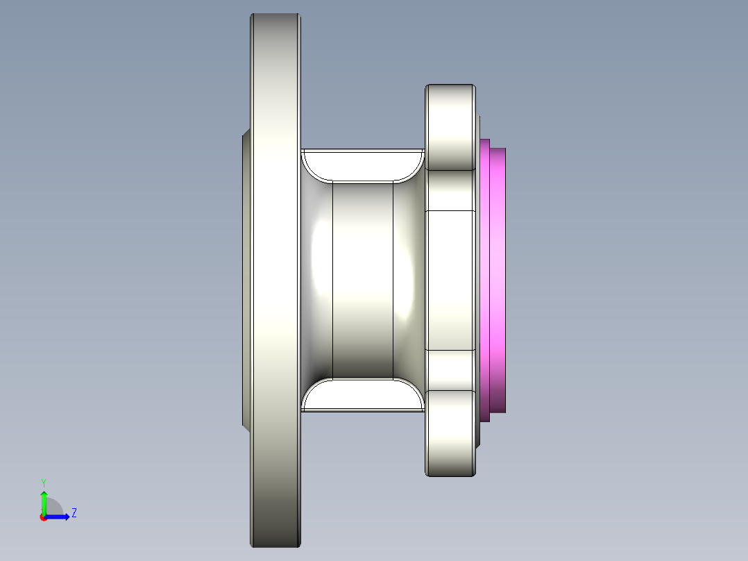 管道手动球阀-水管开关阀-手动阀门User Library-md52c150dn32_MD52C150DN32.FCP左视图