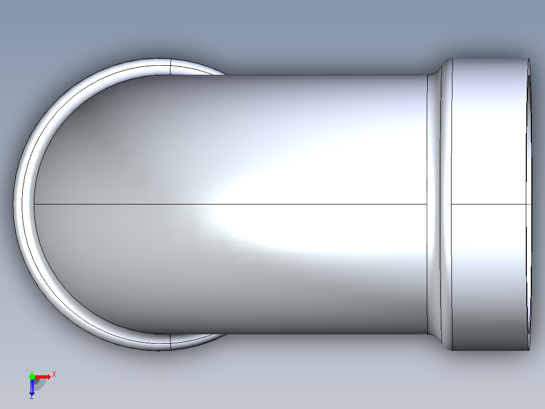 船舶管路系统S2_SeaDrainPLUS_1-4LongBend-SxS_37E162703_3in Sea Drain Plus - 91.2 Long Sweep - SxS俯视图