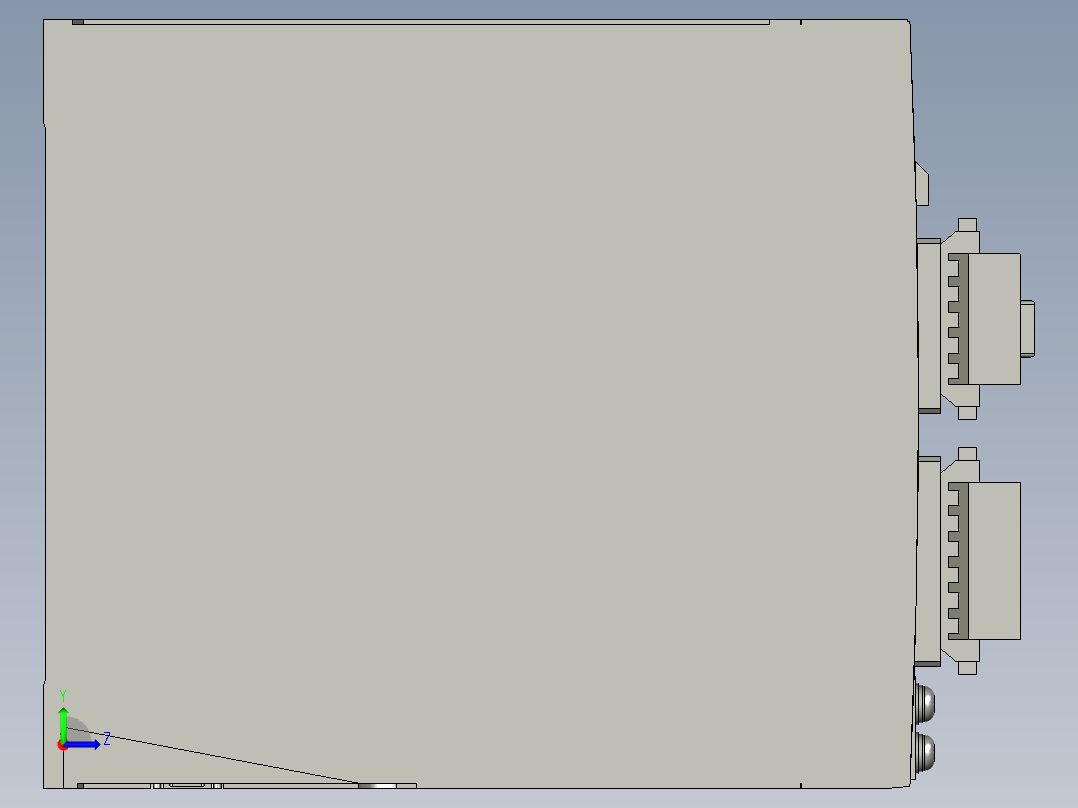 MDDKT5540E伺服控制器左视图