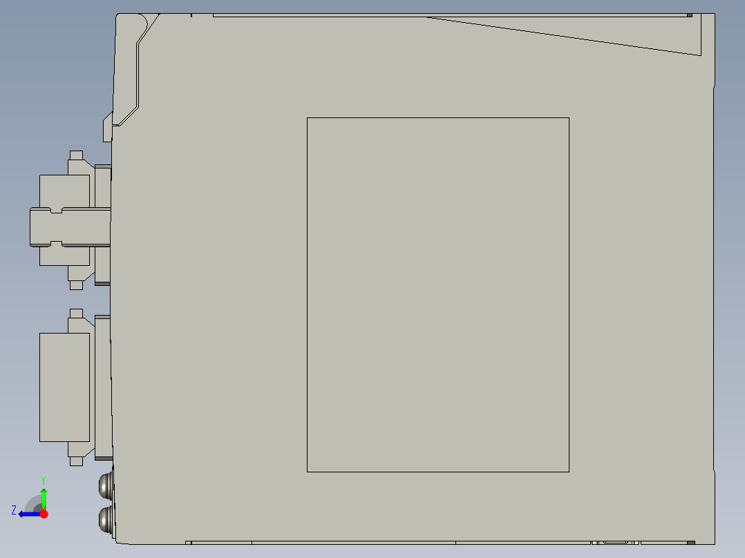 MDDKT5540E伺服控制器右视图