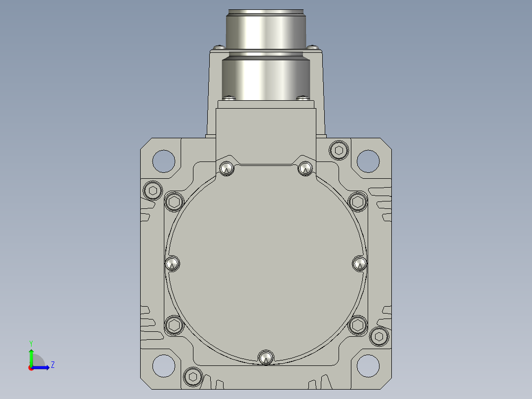 100W MSME伺服马达左视图