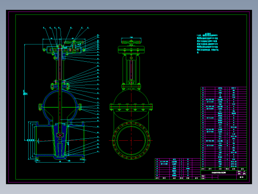 正齿轮传动明杆楔式双闸板闸阀