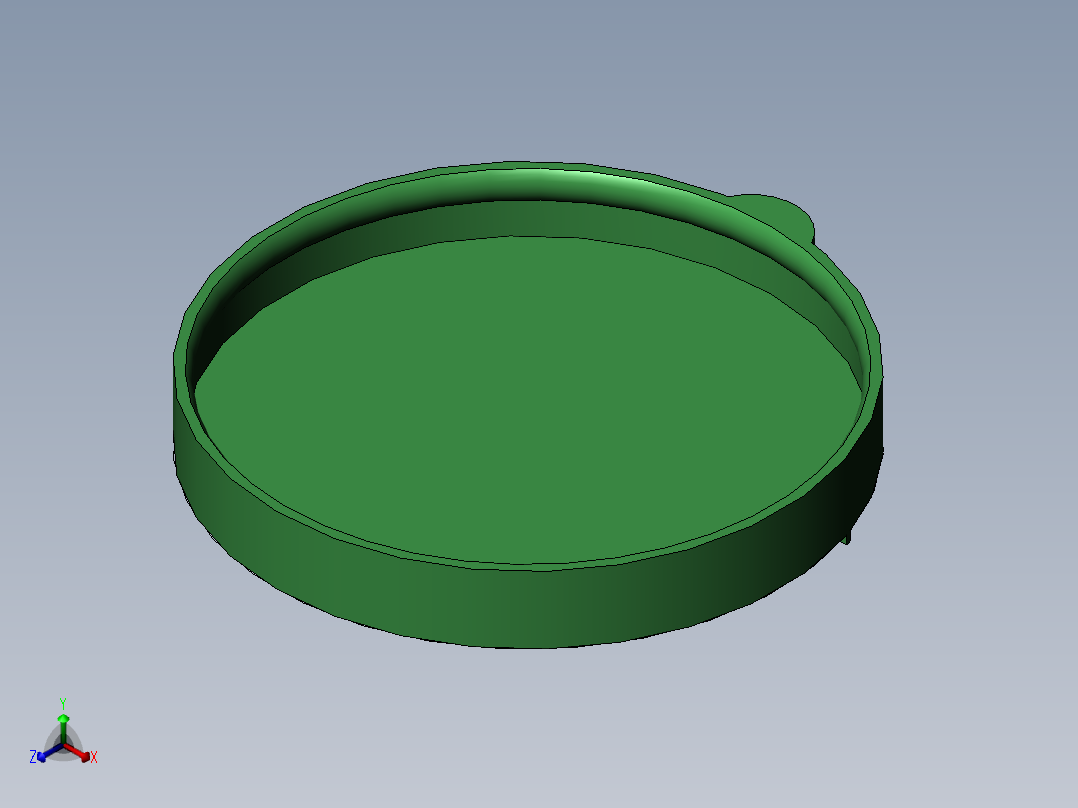 易拉罐盖子 三维图纸与CAD图纸正等轴测图