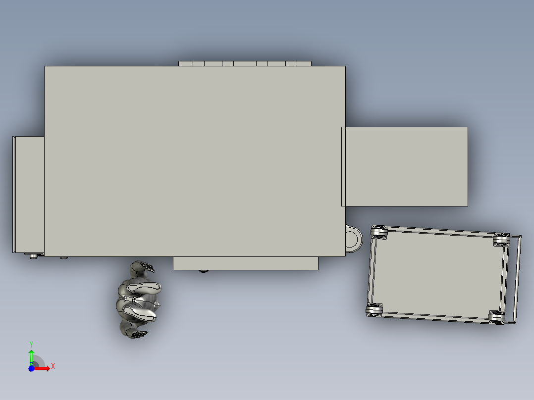 800吨液压机前视图