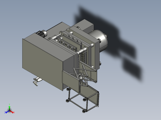 800吨液压机正等轴测缩略图