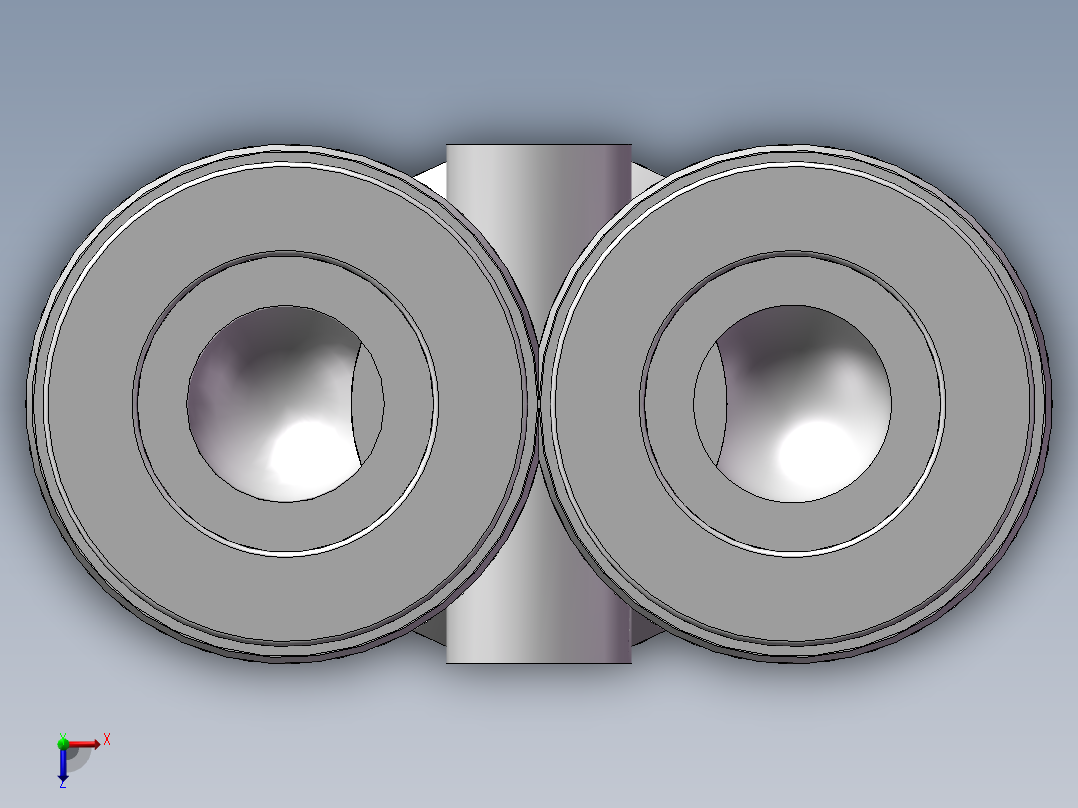 气动接头-Y型三通APY12(12厘)俯视图