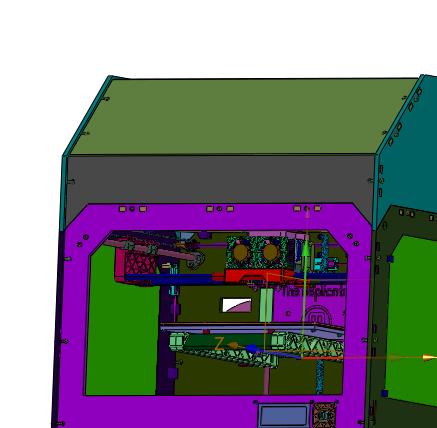 双喷头双色桌面级全金属机身3d打印设备