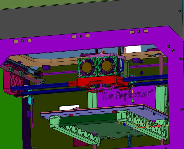 双喷头双色桌面级全金属机身3d打印设备
