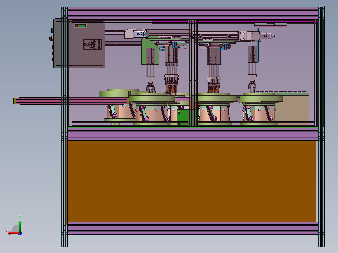 转台组立机sw18可编辑后视图