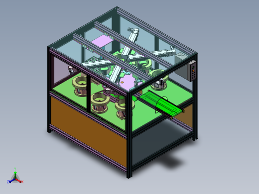 转台组立机sw18可编辑正等轴测缩略图